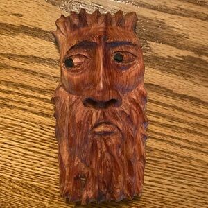 Hand-Carved Wood Spirit.